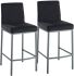 Diego 26 Inch Counter Stool (Set of 2 - Black and Grey Legs)