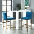Diego 26 Inch Counter Stool (Set of 2 - Blue and Gold Legs)
