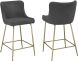 Giselle 26 Inch Counter Stool (Set of 2 - Grey)