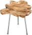 Pari Accent Table (Natural and Chrome Legs)