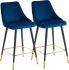 Roxanne 26 Inch Counter Stool (Set of 2 - Blue)