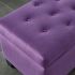 Sally Rectangular Storage Ottoman (Purple)