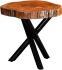 Shlok Accent Table (Natural and Black Legs)
