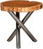 Shlok Accent Table (Natural and Chrome Legs)