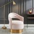 Sloane Accent Chair (Blush and Gold)