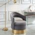 Sloane Accent Chair (Grey and Gold)