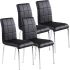 Solara II Side Chair (Set of 4 - Black)