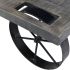 Zahir Accent Table (Distressed Grey)