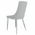 Solara & Devo 5 Piece Dining Set (Chrome Table & Grey Chair)
