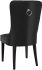 Gavin & Rizzo 7 Piece Dining Set (Black Table & Black Faux Leather Chair)