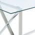 Lorenzo & Cassidy 5 Piece Dining Set (Chrome Table & Blue Chair)