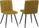 Stark & Suzette 7 Piece Dining Set (Black Table & Mustard Chair)