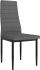 Contra 7 Piece Dining Set (Black Table & Grey Chair)