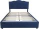 Diana Platform Bed with Storage (Queen - Blue)