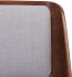 Hudson Side Chair (Grey Fabric & Walnut)