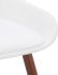 Hudson Side Chair (White Faux Leather & Walnut)