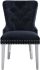 Hollis Side Chair (Set of 2 - Black & Chrome)