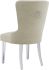 Hollis Side Chair (Set of 2 - Ivory & Chrome)