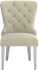 Hollis Side Chair (Set of 2 - Ivory & Chrome)