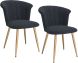 Orchid Side Chair (Set of 2 - Black & Gold)