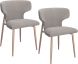 Akira Side Chair (Set of 2 - Grey & Aged Gold)