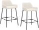 Baily 26 In Counter Stool (Set of 2 - Beige - Fabric)
