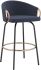Lavo 26 In Counter Stool (Set of 2 - Blue & Black & Gold)