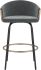 Lavo 26 In Counter Stool (Set of 2 - Grey & Black & Gold)