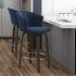 Tula 26 In Counter Stool (Blue & Washed Oak)