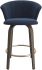 Tula 26 In Counter Stool (Blue & Washed Oak)