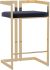 Cosmo 26 In Counter Stool (Black & Gold)