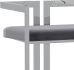 Cosmo 26 In Counter Stool (Grey & Silver)