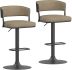 Kazan Adjustable Height Stool (Set of 2 - Dark Beige)