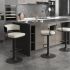 Kazan Adjustable Height Stool (Set of 2 - Ivory)