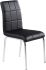Solara II 5 Piece Dining Set (Chrome Table & Black Chair)