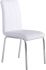 Solara II 5 Piece Dining Set (Chrome Table & White Chair)