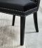 Solara II & Rizzo 5 Piece Dining Set (Chrome Table & Black Chair)