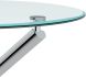 Solara II & Cassidy 5 Piece Dining Set (Chrome Table & Blue Chair)