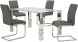 Chrome Table & Grey Chair