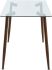 Abbot & Lyna 5 Piece Dining Set (Walnut Table & Beige Chair)