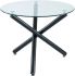 Suzette & Olly 5 Piece Dining Set (Black Table & Beige Chair)