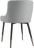 Eclipse & Xander 7 Piece Dining Set (Black Table & Light Grey Chair)