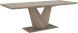 Eclipse & Mia 7 Piece Dining Set (Oak Table & Grey And Light Grey Chair)