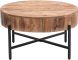 Blox Round Coffee Table (Natural & Black)