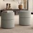Novar Swivel Ottoman (Round - Warm Grey)