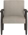Huxly Accent Chair (Beige & Weathered Brown)