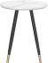 Emery Round Accent Table (White & Black)