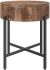 Blox Round Accent Table (Natural & Black)