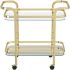Zedd 2-Tier Bar Cart (Polished Gold)