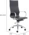 Glider Hi Back Office Chair (Black)